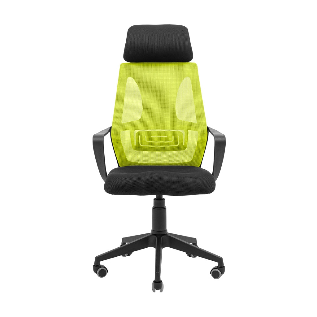 Офісне крісло Richman Профі Пластик Піастра Сітка чорна + зелена (ADD0003193)