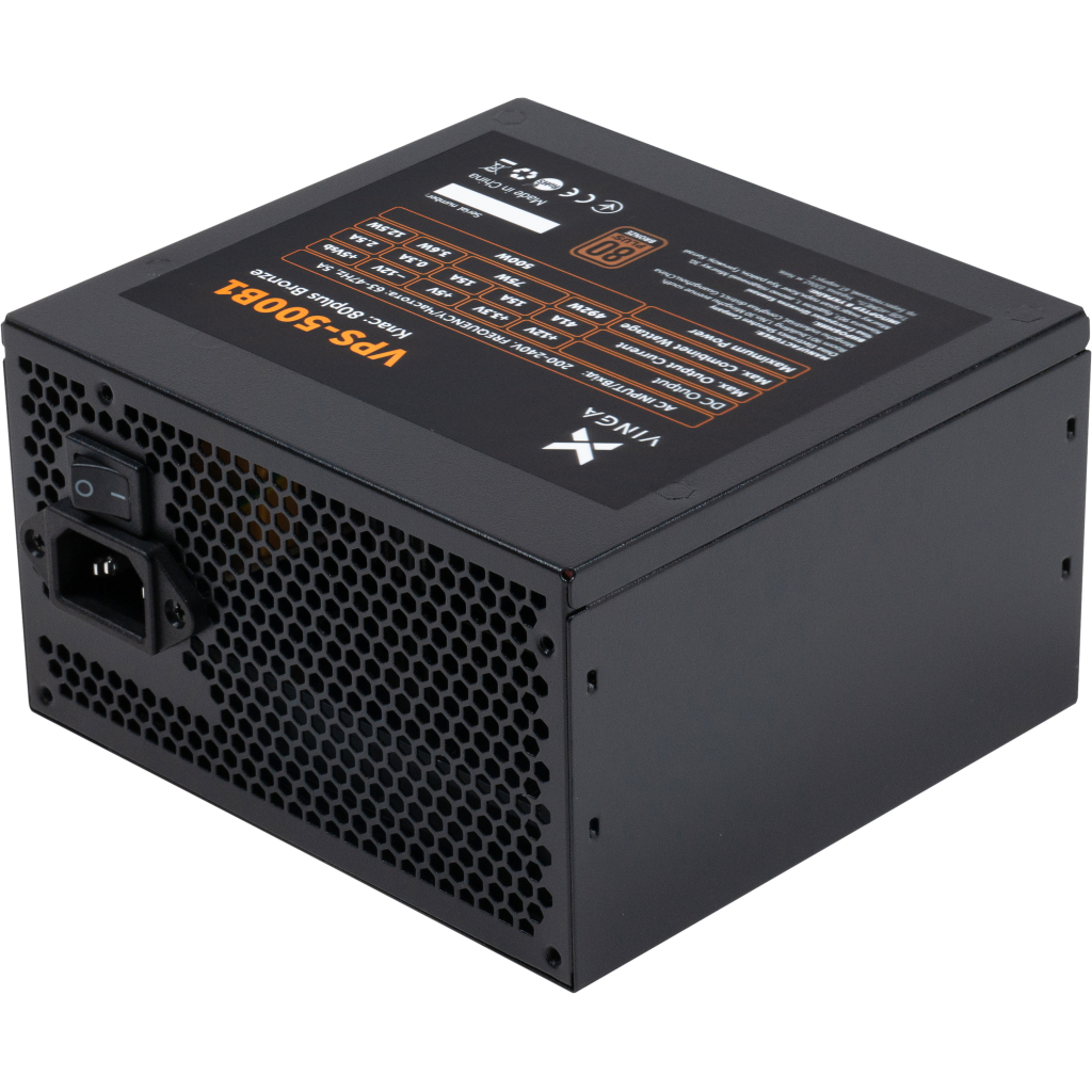 Блок живлення Vinga 500W (VPS-500B1) Блок живлення Vinga 500W (VPS-500B1)