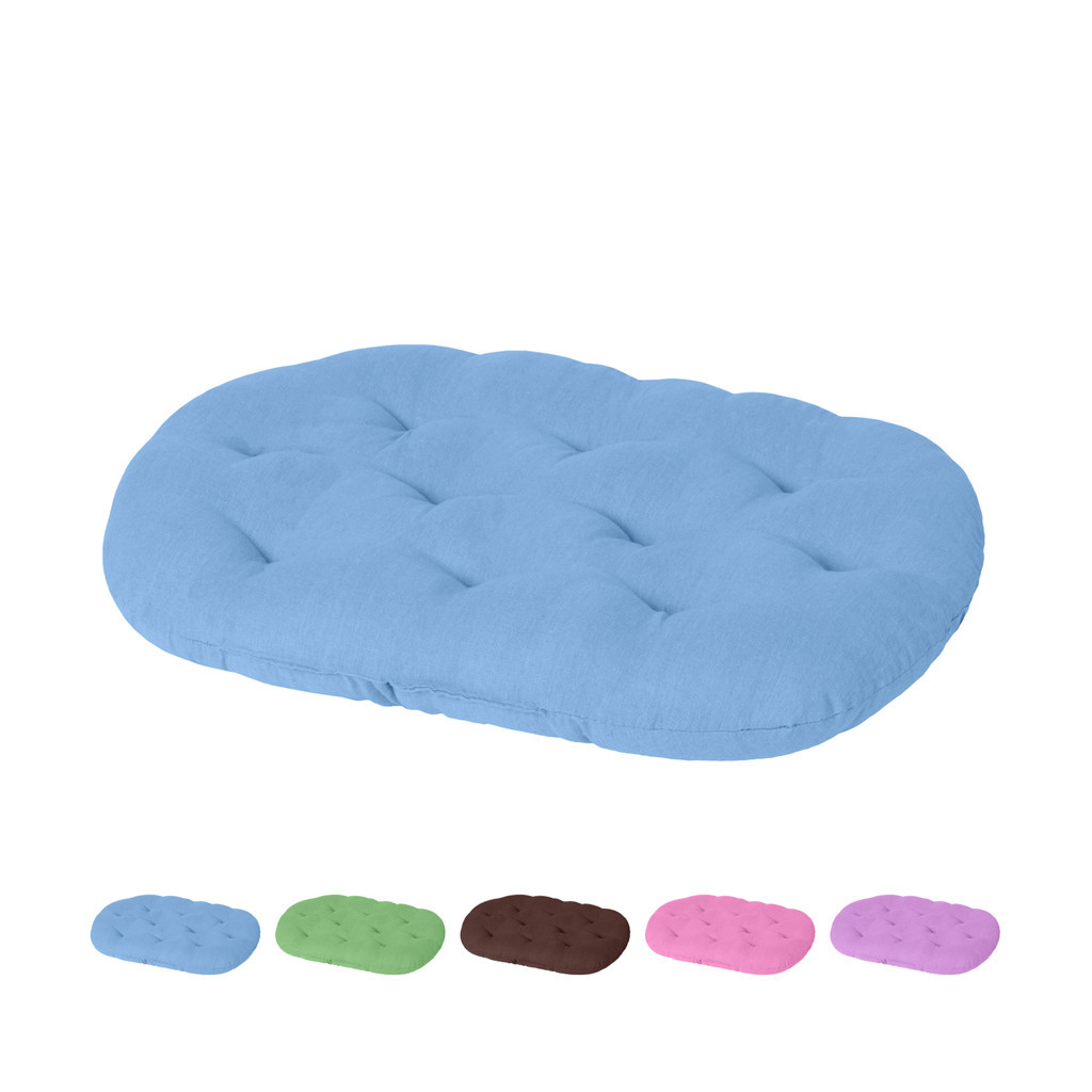 Матрац для тварин Teremok овальний L 75х65х7 см блакитний (41052)