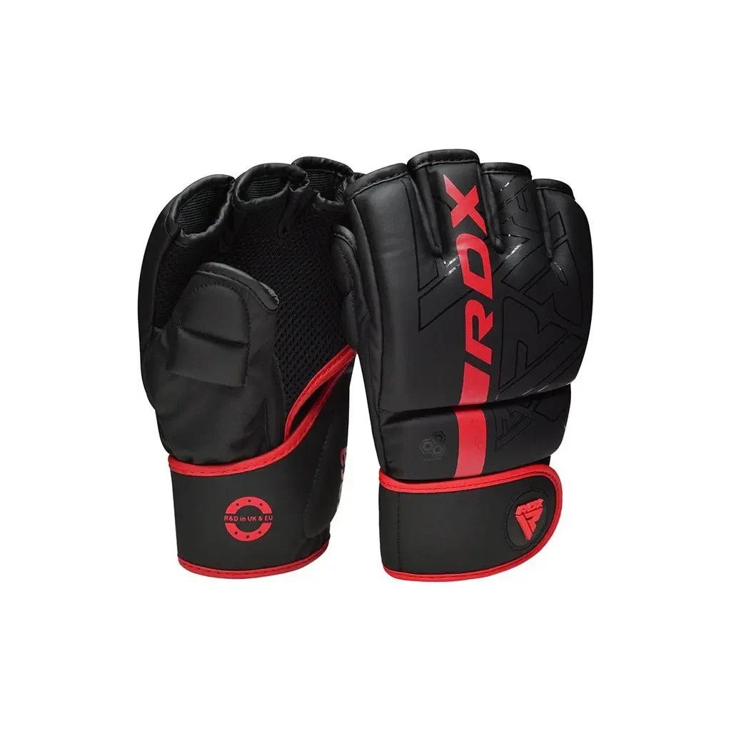 Рукавички для MMA RDX F6 Kara Matte Red Plus S/M (GSR-F6MR-S/M+)
