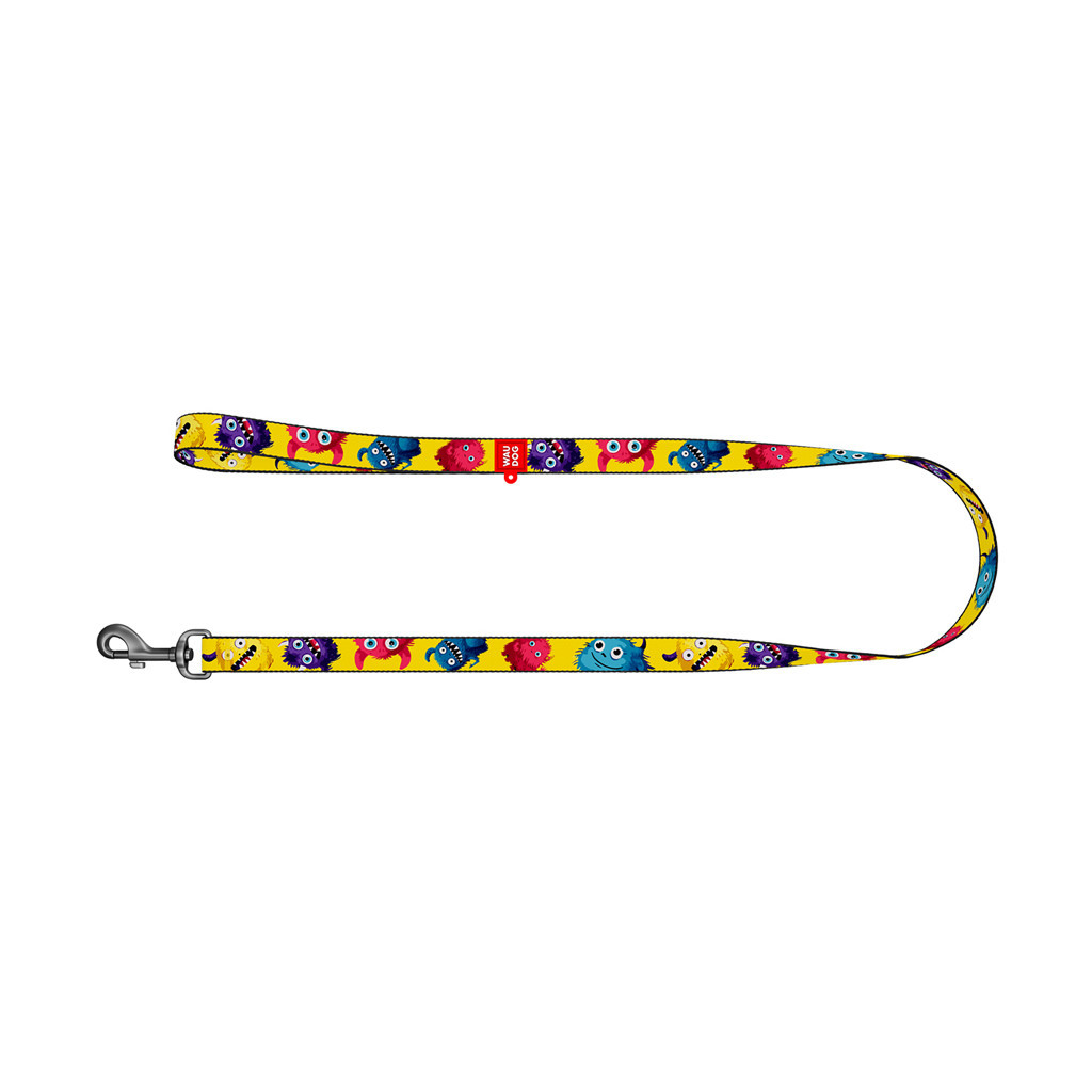 Повідець для собак WAUDOG Nylon "Мохнаті монстри" S (340-4050)