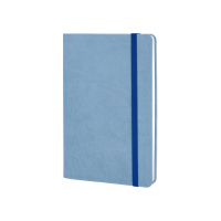 Notebook Optima A5 VIVELLA, soft cover, eraser, white block line, blue (O27104-11)