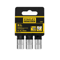 Набір торцевих головок Stanley торцевих 1/4" Maxi Drive, із шестигранним профілем, 3 шт: 11, 12, 13 мм. (FMMT17092-0)