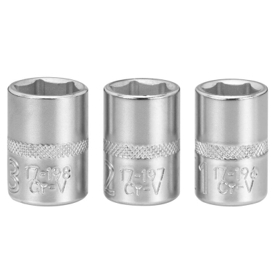Набір торцевих головок Stanley торцевих 1/4" Maxi Drive, із шестигранним профілем, 3 шт: 11, 12, 13 мм. (FMMT17092-0)