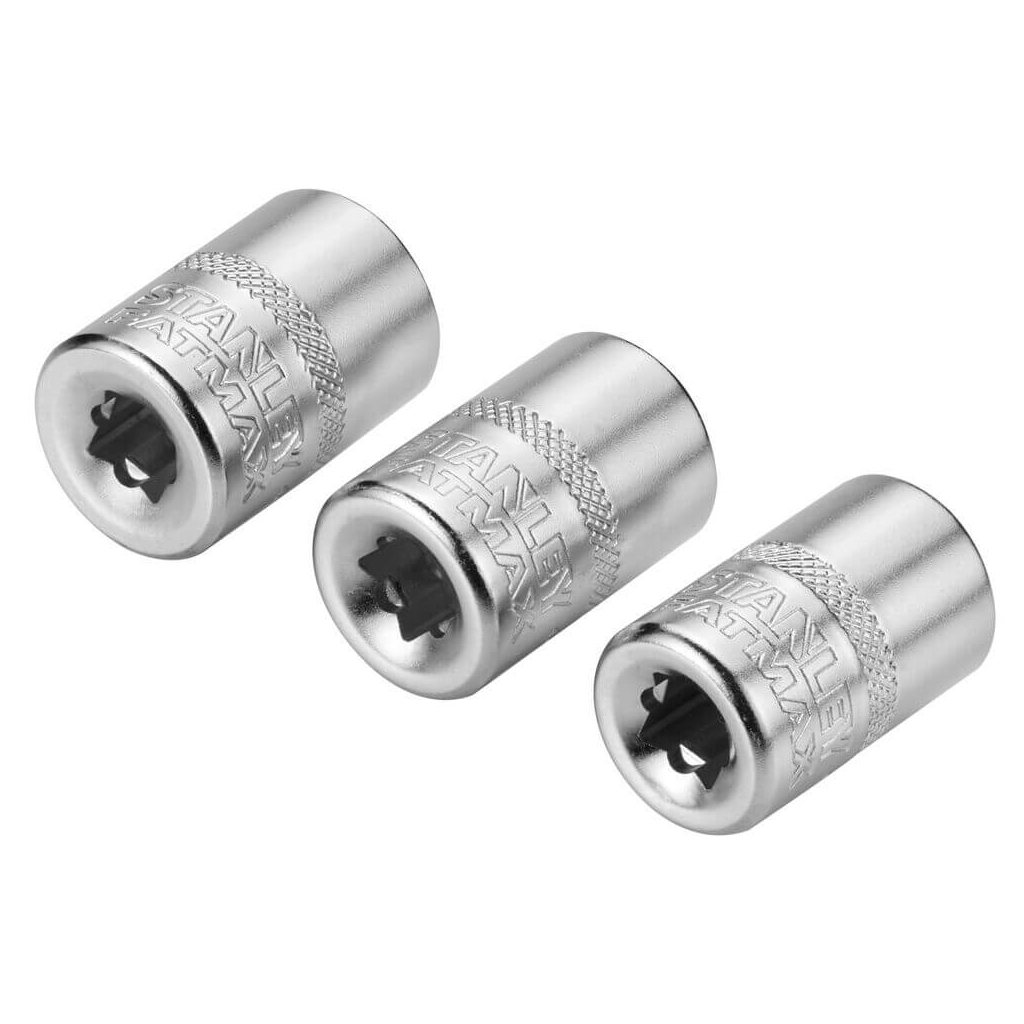 Набір торцевих головок Stanley торцевих 1/4" Maxi Drive, із шестигранним профілем, 3 шт: 11, 12, 13 мм. (FMMT17092-0)