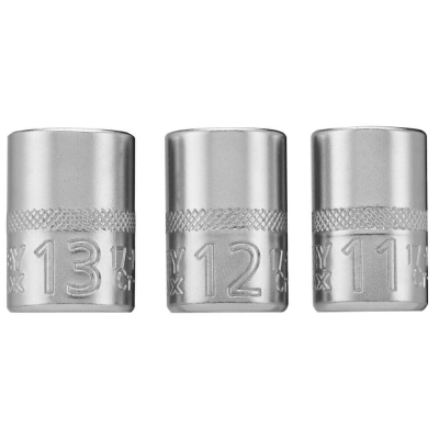 Набір торцевих головок Stanley торцевих 1/4" Maxi Drive, із шестигранним профілем, 3 шт: 11, 12, 13 мм. (FMMT17092-0)
