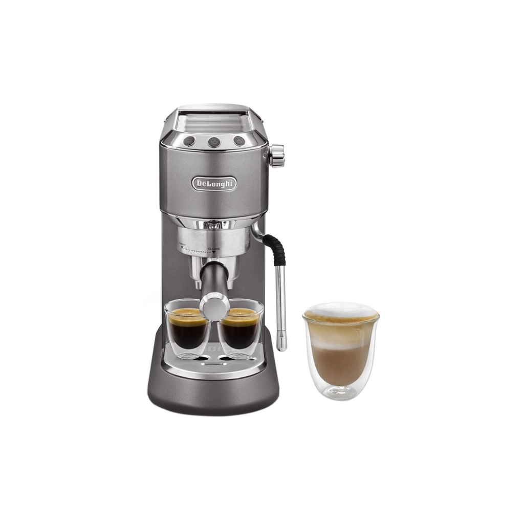 Ріжкова кавоварка еспресо DeLonghi EC 885 GY (Dedica Arte)