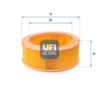 Air filter for a car UFI 30.917.01