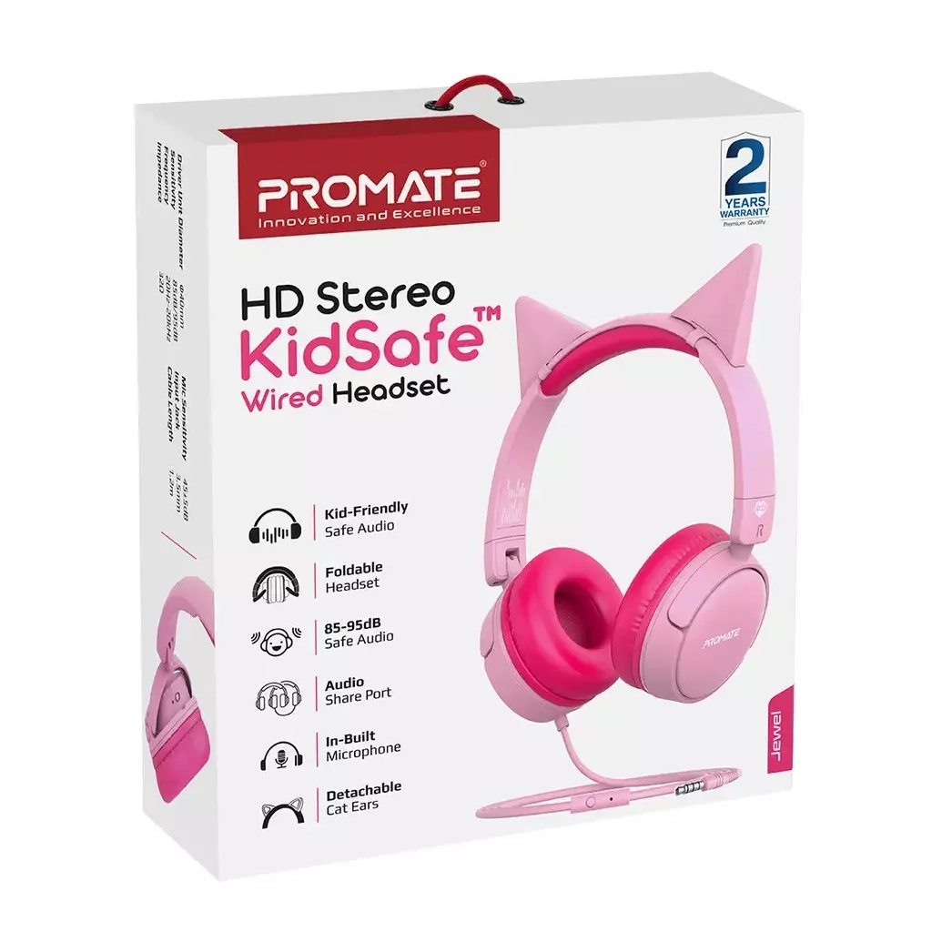 Навушники Promate Jewel Bubblegum (jewel.bubblegum)