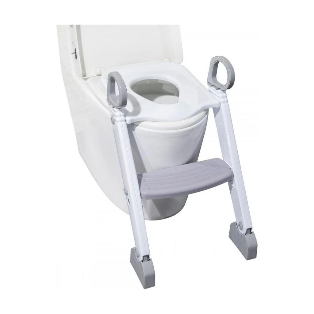 Накладка на унітаз FreeON з драбинкою White-Grey (42325)