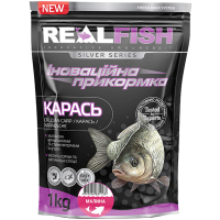 Прикормка Real Fish Silver Series Карась Малина 1kg (809.00.20)