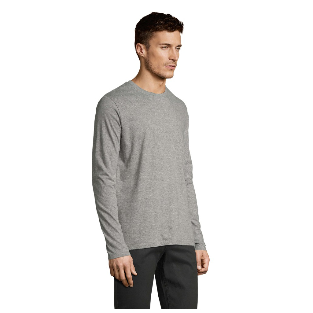 Лонгслів Sol's Imperial LSL men сірий меланж M (02074350M)