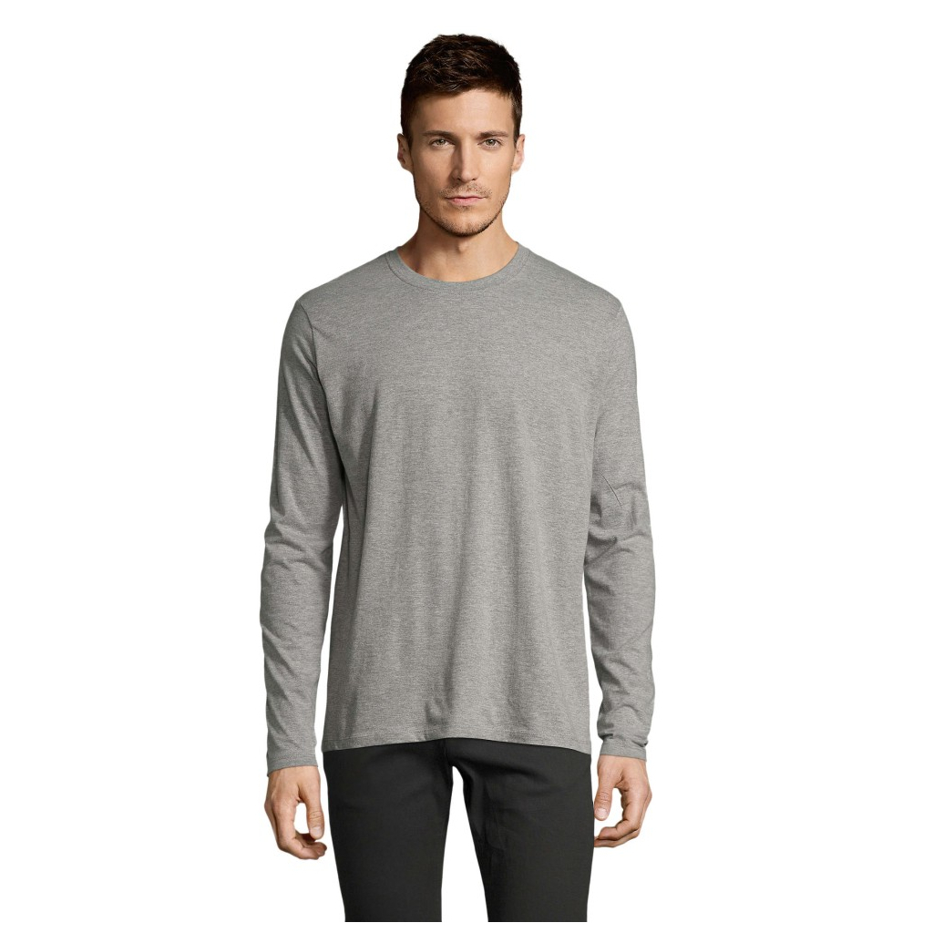 Лонгслів Sol's Imperial LSL men сірий меланж M (02074350M)