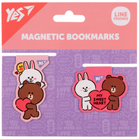 Bookmarks for books Yes magnetic Line Friends Sweet heart, 2 pcs (708107)