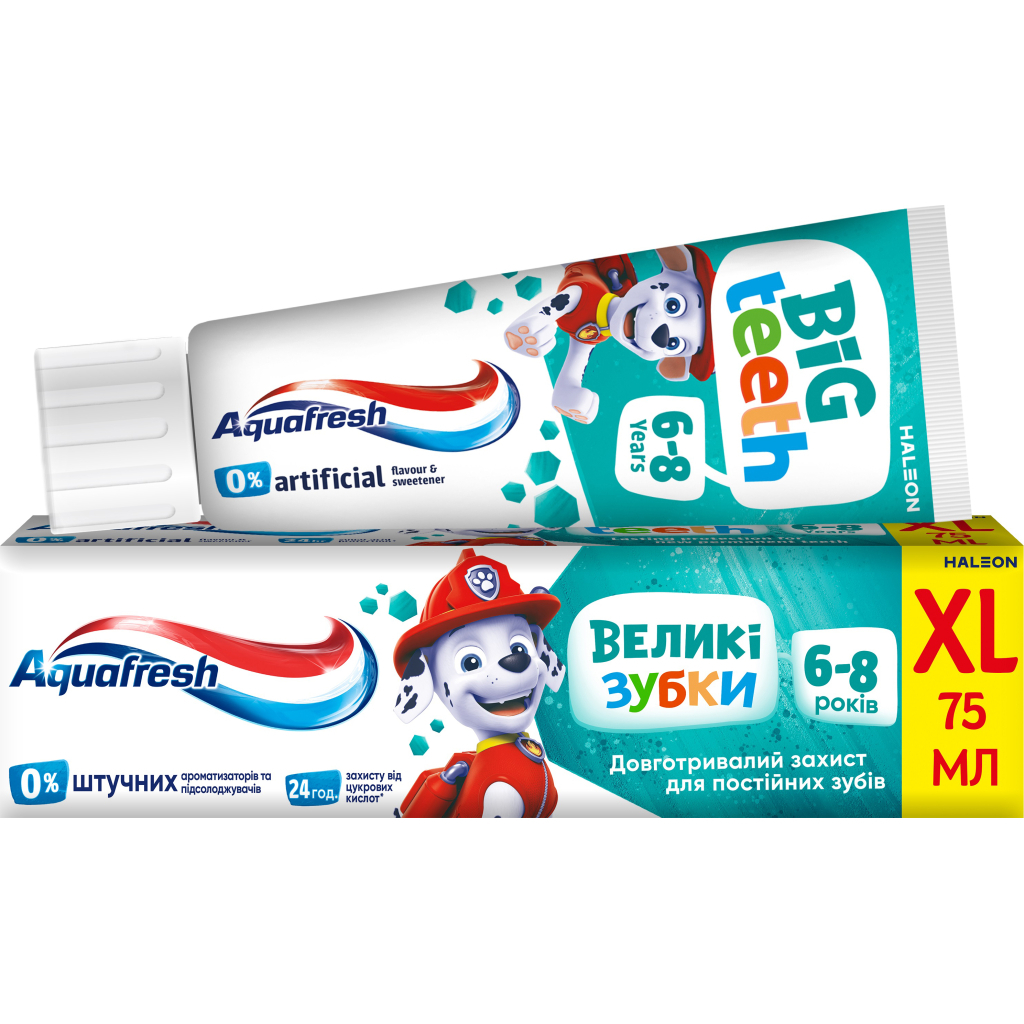Дитяча зубна паста Aquafresh Мої великі зубки (6-8 років) 75 мл (5054563205926)