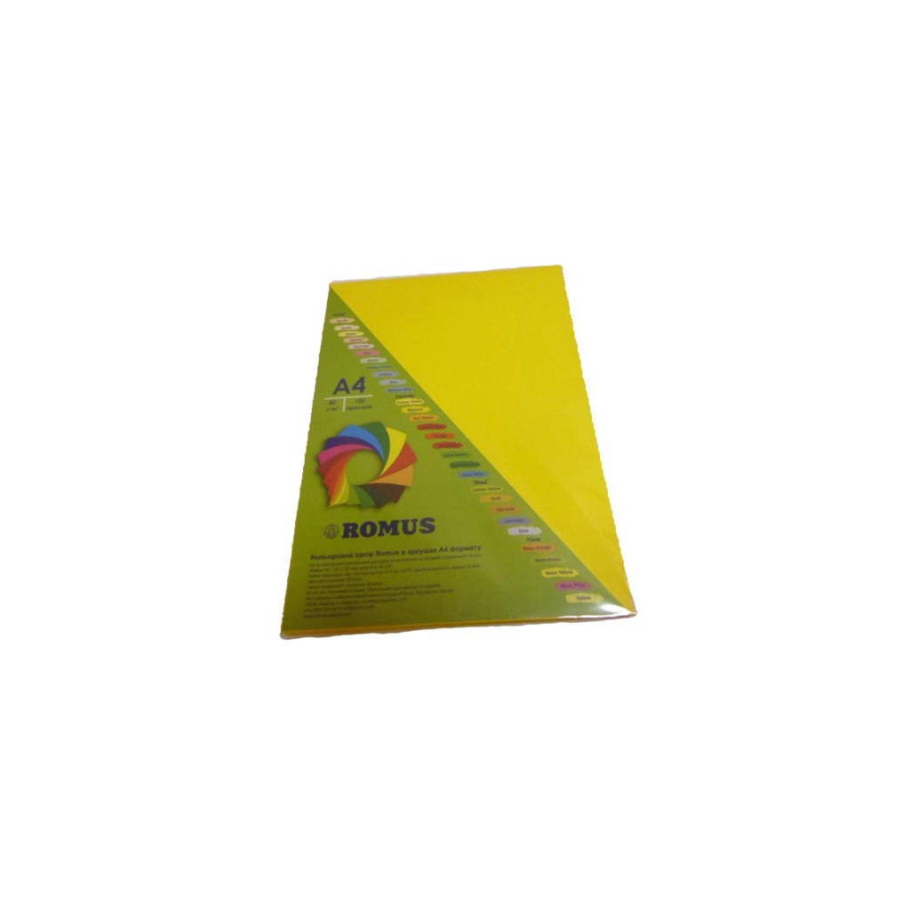 Папір Romus A4 80 г/м2 100c, Mustard (R50812)