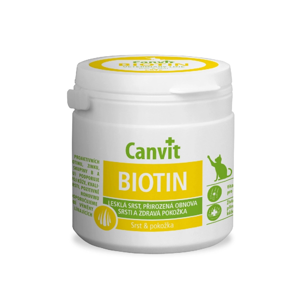 Вітаміни для котів Canvit Biotin 100 г (8595602507412)