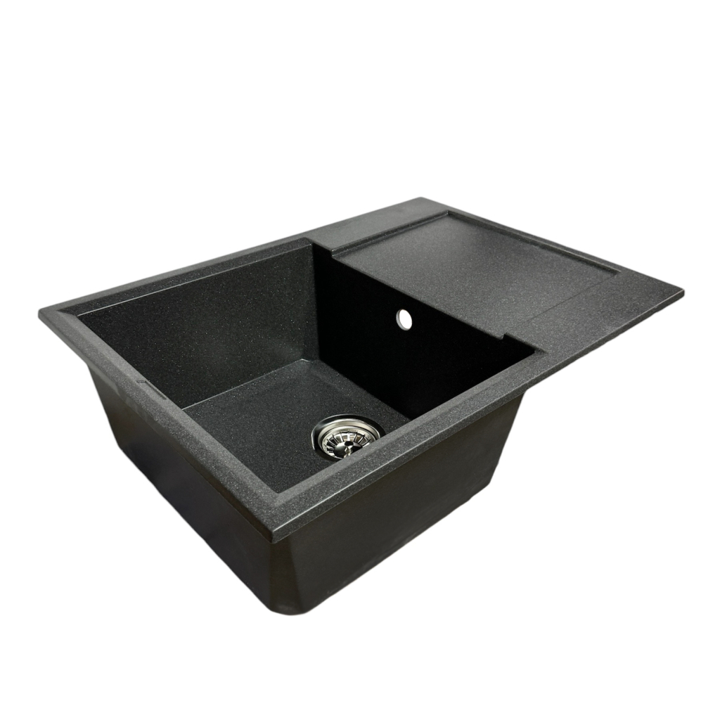 Мийка кухонна Adamant Horizon Medium графіт + змішувач та дозатор (4824296104513)