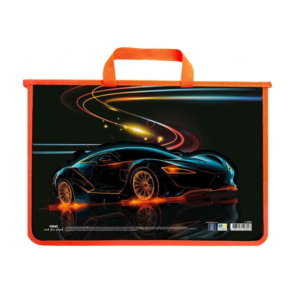 Папка - портфель Maxi А4 пластиковий на блискавці (MX30057) Папка - портфель Maxi А4 пластиковий на блискавці (MX30057)