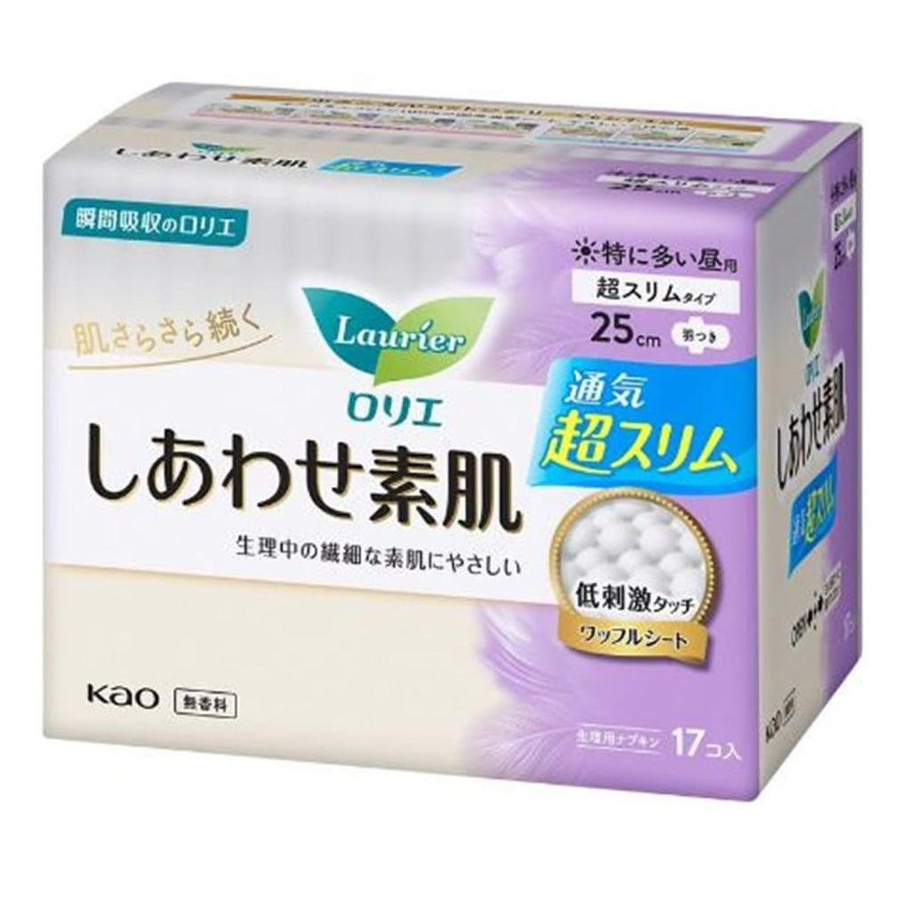 Гігієнічні прокладки Kao Laurier Happy Skin Extra Heavy Day Use Slim 17 шт (4901301282750)