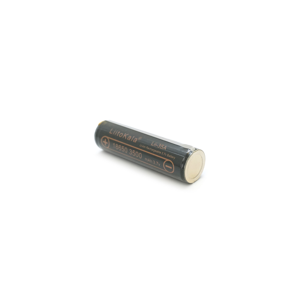 Акумулятор 18650 3500mah (3300-3500mah), Protected, 3.7V(2.75-4.2V), Black Liitokala (Lii-35A-PCB)