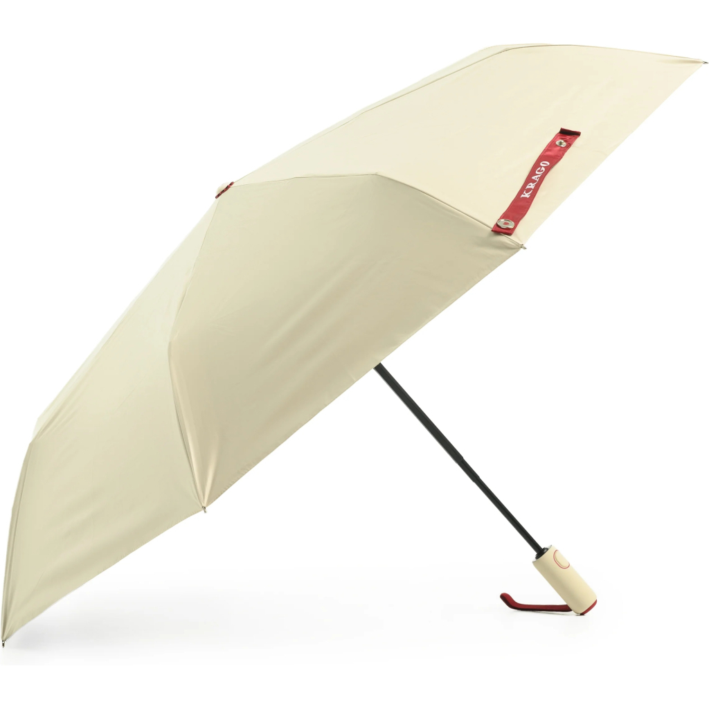 Парасоля Krago складана жіноча LOVE повний автомат бежева (umb-18-002)