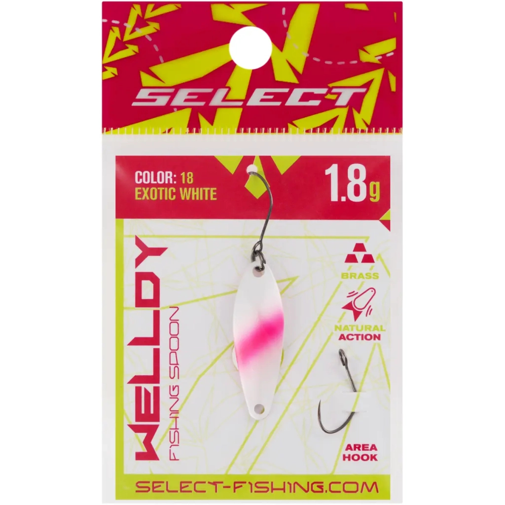 Блешня Select Welldy 1.8g 31mm 18 Exotic White (1870.80.95) Блешня Select Welldy 1.8g 31mm 18 Exotic White (1870.80.95)