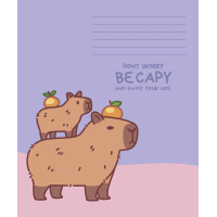 Notebook Schoolboy Capybaras 12 sheets cell (012-3629K)