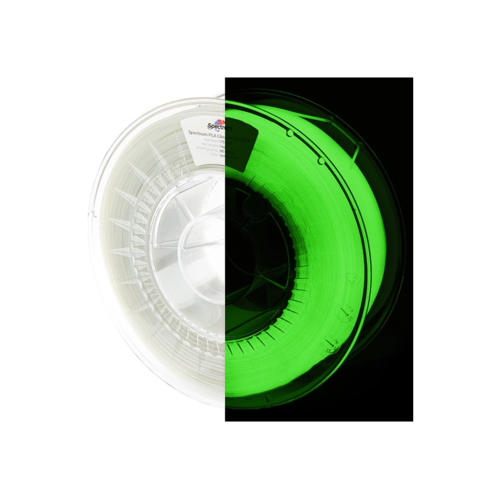 Пластик для 3D-принтера Spectrum ASA 275 Glow in the Dark 1.75mm 1kg Yellow-Green (81565)