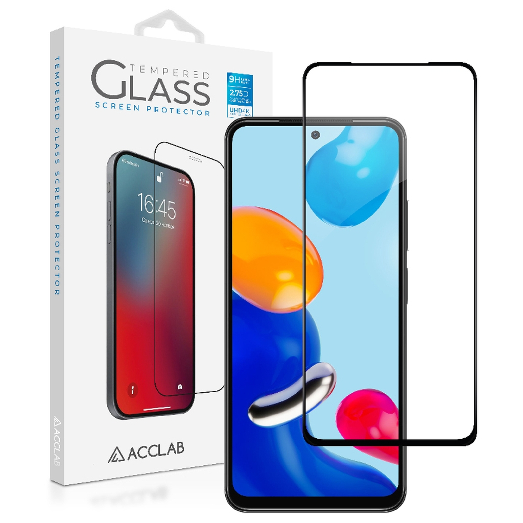 Скло захисне ACCLAB Full Glue Xiaomi Redmi Note 11 Pro Black (1283126522659)