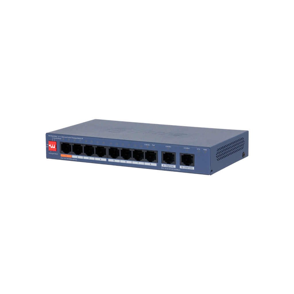 Комутатор мережевий Dahua DH-CS4010-8ET2GT-60