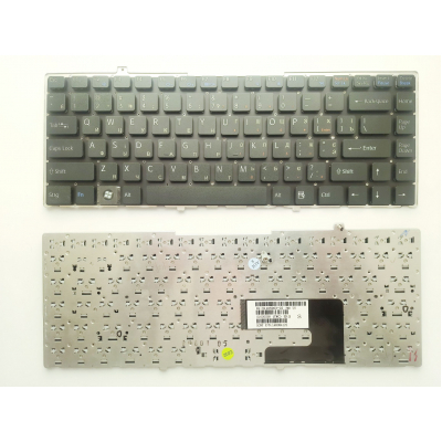 Клавіатура ноутбука Sony VGN-FW series черная без рамки UA (9J.N0U82.001/9J.N0U82.101/81-31105002-03/81-31105002-04)