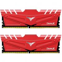 Модуль пам'яті для комп'ютера DDR4 16GB (2x8GB) 3000 MHz T-Force Dark Z Red Team (TDZRD416G3000HC16CDC01)