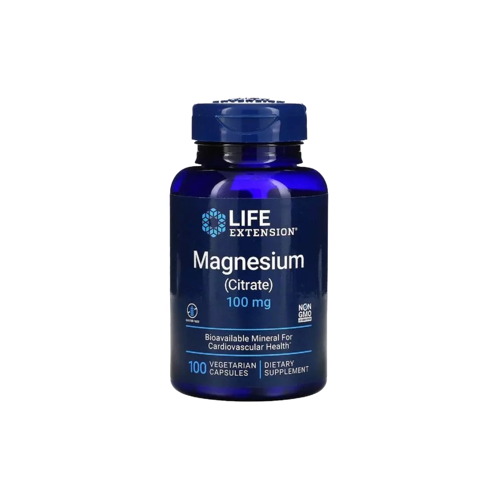 Мінерали Life Extension Цитрат Магнію, Magnesium (Citrate), 160 мг, 100 капсул (LEX-16821)