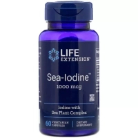 Life Extension Minerals Sea Iodine, Sea-Iodine 1000 mcg, 60 Vegetarian Capsules (LEX-17406)