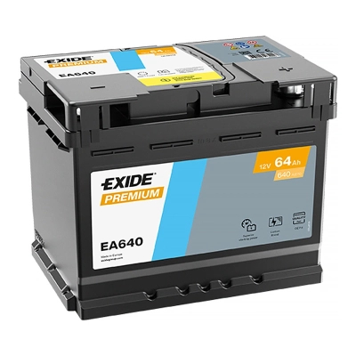 Акумулятор автомобільний EXIDE PREMIUM 64A (EA640)