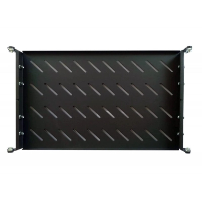 Полка 19" Hypernet 1U глиб. 300мм, в шкафи глибиною 450мм, колір чорний (U-FS-45-Black)