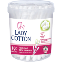 Ватні палички Lady Cotton в банці 100 шт. (4823071607581)