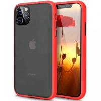 Чохол до мобільного телефона MakeFuture Apple iPhone SE 2020 Frame (Matte PC+TPU) Red (MCMF-AISE20RD)