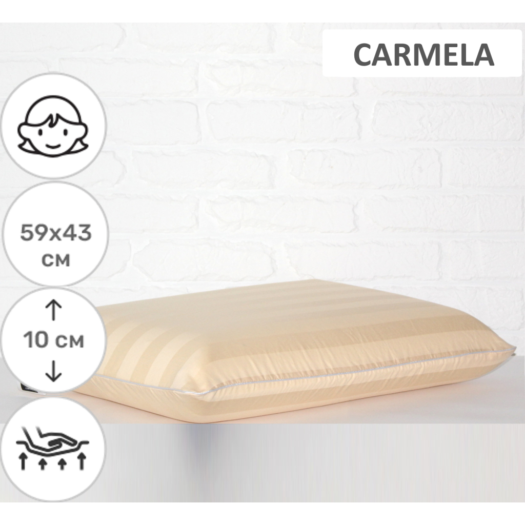 Подушка MirSon ортопедична 6065 Noble stripe Carmela WoMen 59х43х10 (2200003262193) Подушка MirSon ортопедична 6065 Noble stripe Carmela WoMen 59х43х10 (2200003262193)