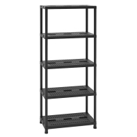 Стелаж Toomax 5 полиць cm. 71x35x180h black (5139)