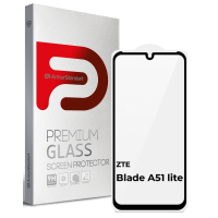 Скло захисне Armorstandart Full Glue ZTE Blade A51 lite Black (ARM65501)