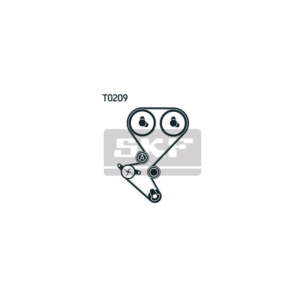 Комплект ременя ГРМ з помпой SKF VKMC 03258