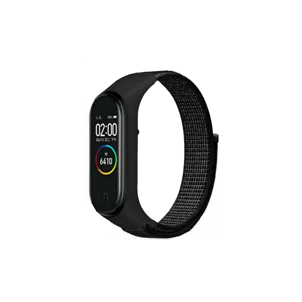 Ремінець до фітнес браслета BeCover Nylon Style для Xiaomi Mi Smart Band 7 Black (707655)