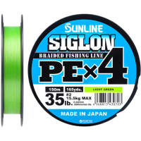 Cord Sunline Siglon PE n4 150m 2.0/0.242mm 35lb/15.5kg Light Green (1658.09.10)