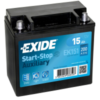 Car battery EXIDE START STOP AUXILIARY 15Ah (+/-) (200EN) (EK151)