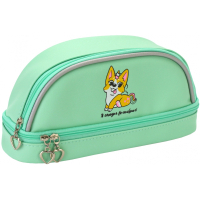 Pencil case Cool For School 2 compartments light green (CF87217)