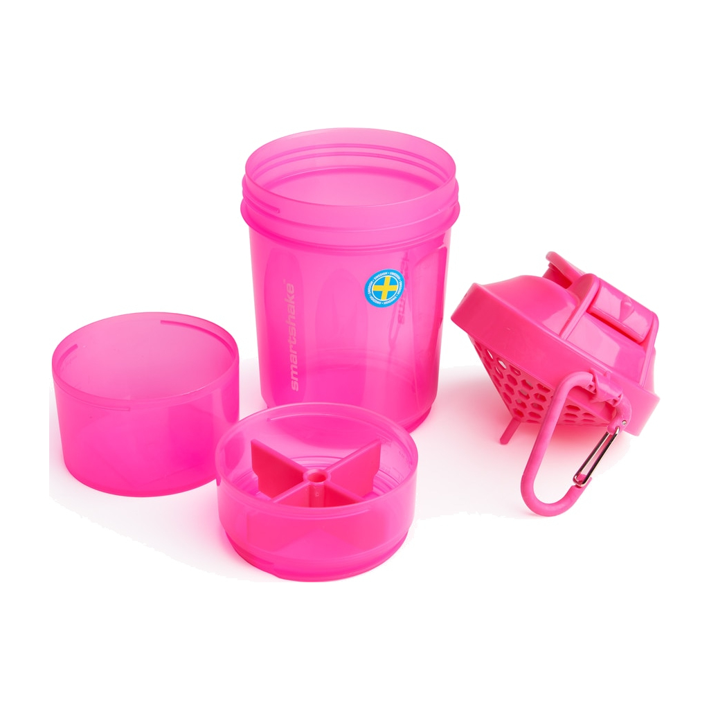 Шейкер спортивний SmartShake Original2GO 600ml Neon Pink (10560502)