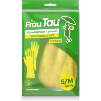 Household gloves Frau Tau Rubber S/M 1 pair (4820263230992)