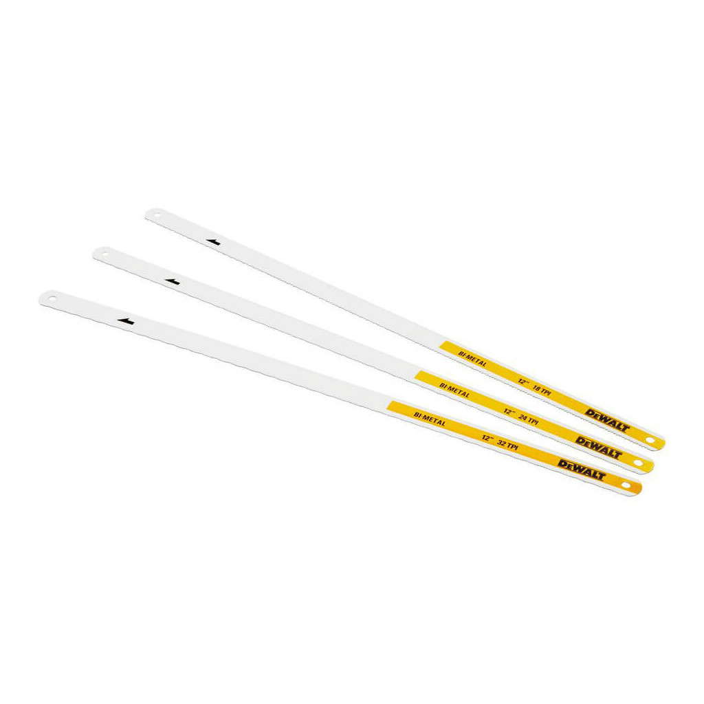 Полотно DeWALT по металу Bi-Metal, 300 мм, 3шт (32TPI, 24TPI, 18TP) (DWHT0-20558)